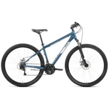Велосипед горный хардтейл ALTAIR AL 29 D 17" (2022), 17" темно-синий/серебристый