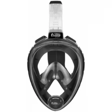 Полнолицевая маска для плавания и снорклинга TUSA Sport UM8001 BК, р. S/M, черный силикон